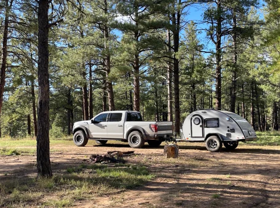 A Suite Glamping Adventures rig on the road